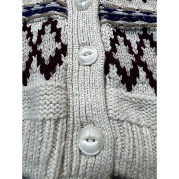 Rag & Bone Willow Fairisle multi color wool short cardigan sweater M - Picture 8 of 12